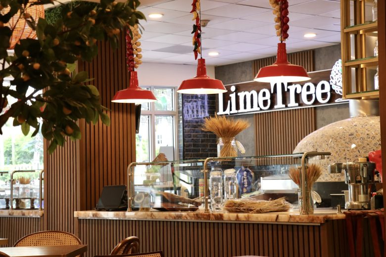 Lime Tree Italian-style pizzeria, café and bakery on Collins Avenue in Miami Beach